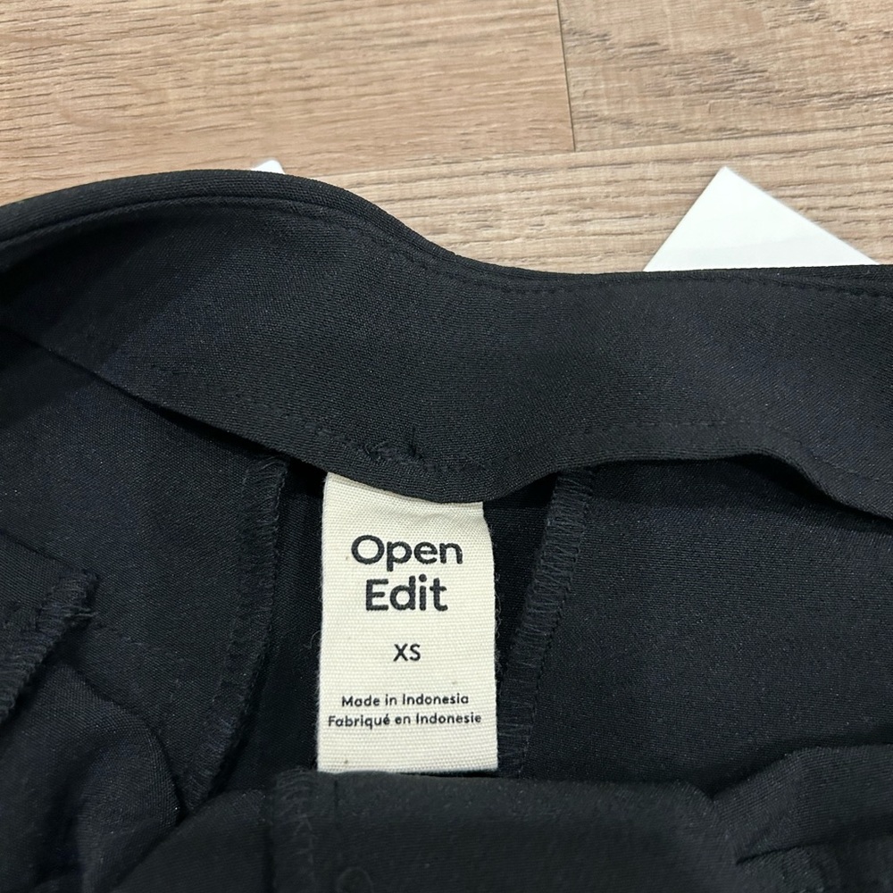 Open edit Nordstrom brand black dress pants size xs new with tags